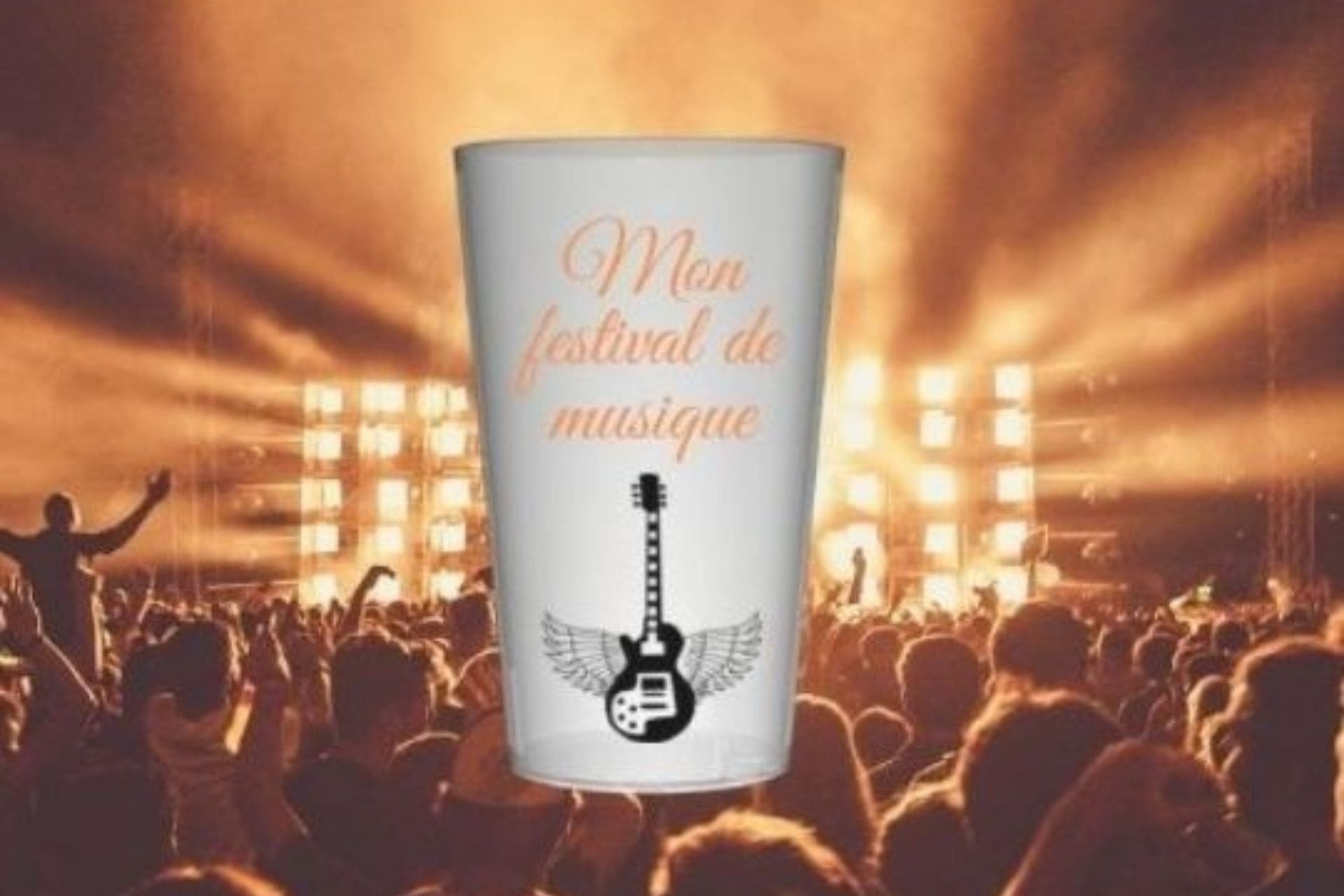 Gobelet réutilisable en plastique personnalisé - Menth’Allo Marmande