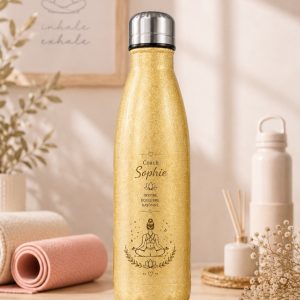 Gourde à paillettes isotherme double paroi personnalisable
