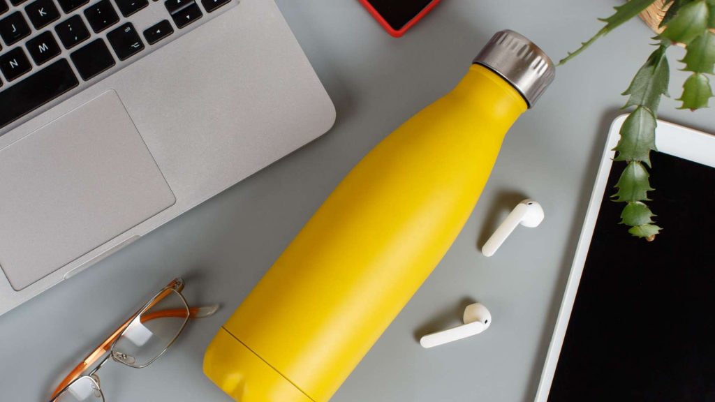 gourde isotherme double paroi personnalisée - Menthallo - Agence de communication à Marmande - Objets personnalisés – 1